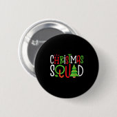 Christmas Squad Funny Xmas Tree Family Matching Pa Button (Vorne & Hinten)