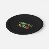 Christmas Squad Funny Xmas Tree Pappteller (Schrägansicht)