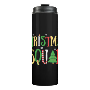 Christmas Squad Funny Xmas Tree Thermosbecher