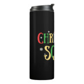 Christmas Squad Funny Xmas Tree Thermosbecher (Nach links gedreht)