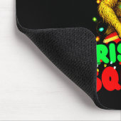 Christmas Squad Golden Retriever Dog Playing Guita Mousepad (Ecke)