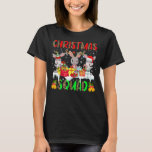 Christmas Squad Leopard Drei Santa Reindeer Elf R T-Shirt<br><div class="desc">Weihnachtsviertel Leopard Drei Kaninchen Weihnachtsbaum</div>