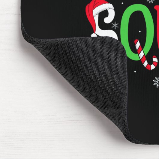 Christmas Squad Matching Family Group Santa Elf Sq Mousepad (Ecke)