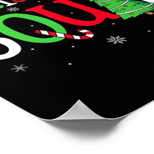 Christmas Squad Matching Family Group Santa Elf Sq Poster (Ecke)