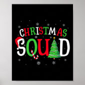 Christmas Squad Matching Family Group Santa Elf Sq Poster (Vorne)
