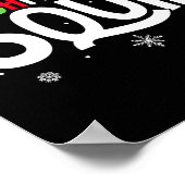 Christmas Squad Matching Family Group Santa Elf Xm Poster (Ecke)