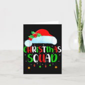 Christmas Squad Matching Family Group Santa Xmas P Karte (Vorderseite)