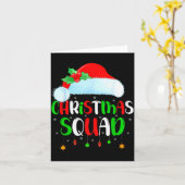 Christmas Squad Matching Family Group Santa Xmas P Karte (Gelbe Blume)