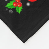 Christmas Squad Plaid Santa Snowman Elf Rudolph Xm Fleecedecke (Ecke)