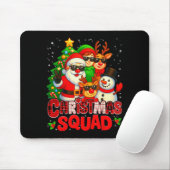 Christmas Squad Plaid Santa Snowman Elf Rudolph Xm Mousepad (Mit Mouse)