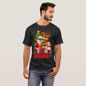 Christmas Squad Plaid Santa Snowman Elf Rudolph Xm T-Shirt (Vorne ganz)