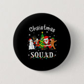 Christmas Squad Santa Dabbing Elf Family Matching Button (Vorderseite)