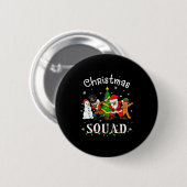 Christmas Squad Santa Dabbing Elf Family Matching Button (Vorne & Hinten)
