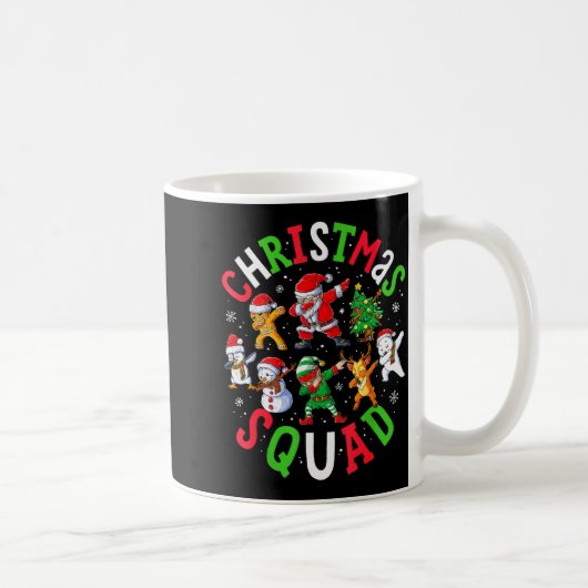 Christmas Squad Santa Dabbing Elf Family Matching  Kaffeetasse (Rechts)