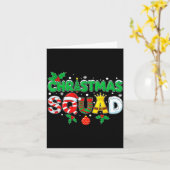 Christmas Squad Santa Dabbing Elf Family Matching  Karte (Gelbe Blume)