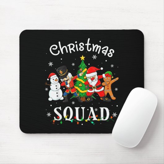 Christmas Squad Santa Dabbing Elf Family Matching Mousepad (Mit Mouse)