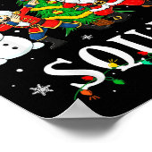 Christmas Squad Santa Dabbing Elf Family Matching  Poster (Ecke)