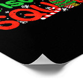 Christmas Squad Santa Dabbing Elf Family Matching Poster (Ecke)