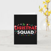 Christmas Squad Santa Family Matching Group Xmas B Karte (Gelbe Blume)