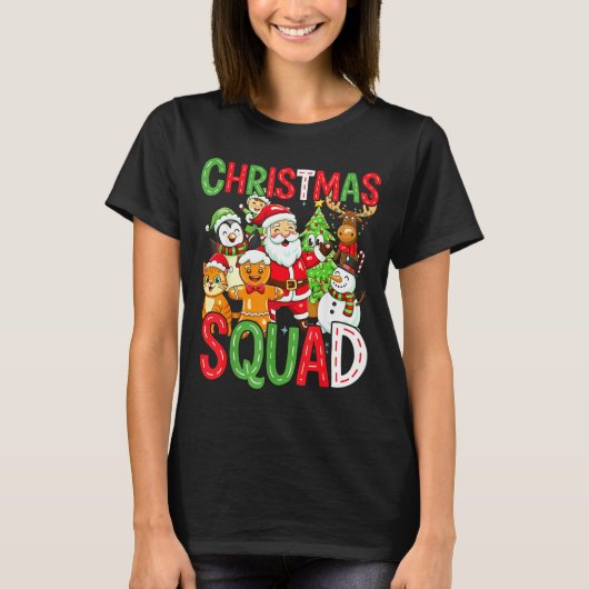 Christmas Squad Santa Family Matching Xmas  T-Shirt (Vorderseite)