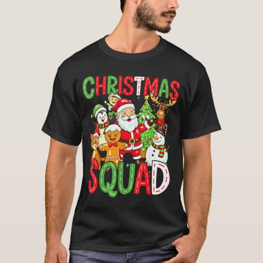 Christmas Squad Santa Family Matching Xmas  T-Shirt (Vorderseite)