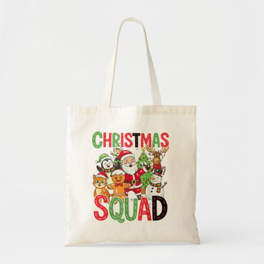 Christmas Squad Santa Family Matching Xmas Tragetasche (Vorne)