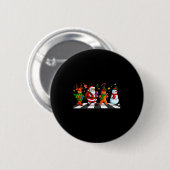 Christmas Squad Santa Gingerbread Xmas Men Women K Button (Vorne & Hinten)