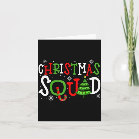Christmas Squad Shirt, Christmas Matching Family P Karte (Vorderseite)