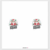 Christmas Squad T - Shirt Graphic Design Art Aufkleber (Blatt)