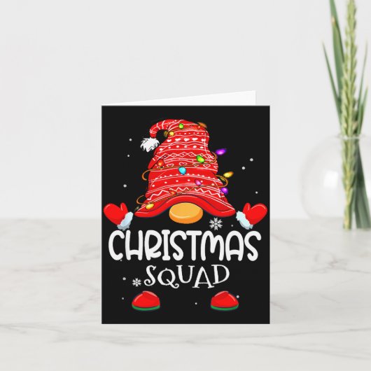Christmas Squad - Xmas Family Matching Christmas G Karte (Vorderseite)