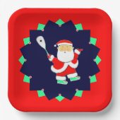 Christmas Squash Sports Party Pappteller (Vorderseite)