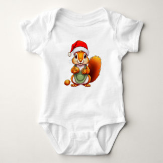 Christmas Squirrel – Holiday Design for Babies Baby Strampler