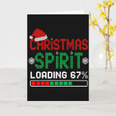 Christmas Srit Loading 67% Funny Six Seven Meme Ge Karte (Gelbe Blume)