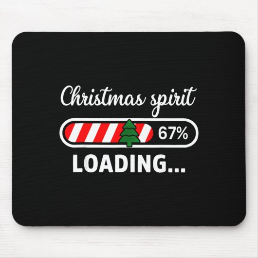 Christmas Srit Loading 67 Meme Boys Kids Gen Z Alp Mousepad (Vorne)
