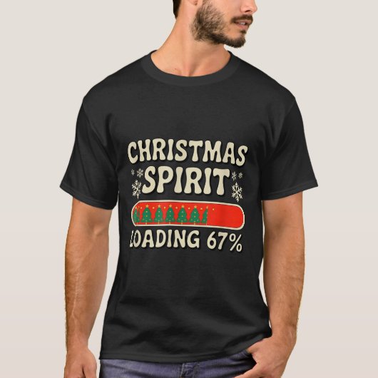 Christmas Srit Loading 67 Meme Six Seven Holiday S T-Shirt (Vorderseite)