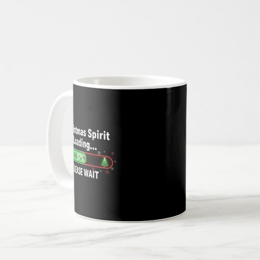 Christmas Srit Loading 67 Percent Funny Tee  Kaffeetasse (Vorderseite Links)