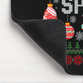 Christmas Srit Matching Funny Couples Ugly Sweater Mousepad (Ecke)