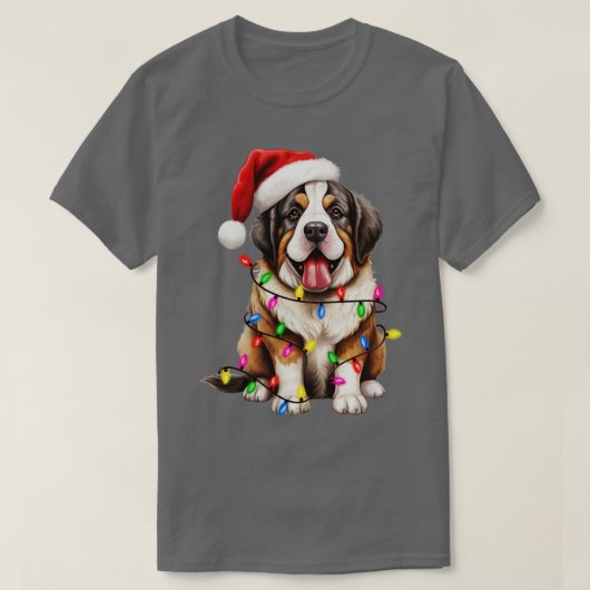 Christmas St Bernard T-Shirt (Design vorne)