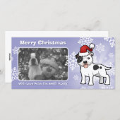 Christmas Staffordshire Bull Terrier Feiertagskarte (Vorne/Hinten)