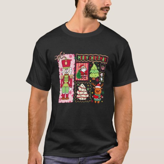 Christmas Stamp Tee Retro Holiday Vintage Postage (Vorderseite)