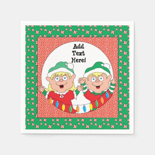 Christmas Standard Cocktail Napkin Serviette (Vorderseite)