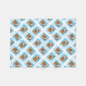 Christmas Standard Poodle Fleecedecke (Vorderseite (Horizontal))