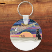 Christmas Star - Doberman 1 - Schlüsselanhänger (Vorderseite)