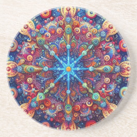 CHRISTMAS STAR GETRÄNKEUNTERSETZER (Vorne)