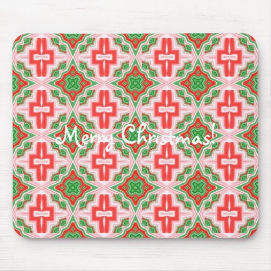 Christmas Star Kaleidoskop Tiled Mousepad (Vorne)