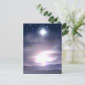 Christmas Star of Bethlehem Nativity Feiertagspostkarte (Stehend Vorderseite)