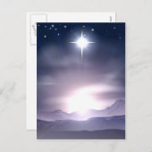 Christmas Star of Bethlehem Nativity Feiertagspostkarte (Vorne/Hinten)