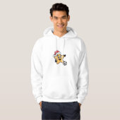 Christmas star playing soccer hoodie (Vorne ganz)