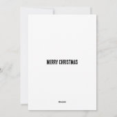 Christmas Star Potato Print Feiertagskarte (Rückseite)