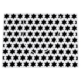 Christmas Star Potato Print Große Geschenktüte